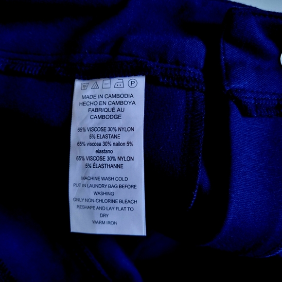 Michael Kors women's izzy skinny pants MK logo stretchy pants L XL Black - Picture 4 of 6